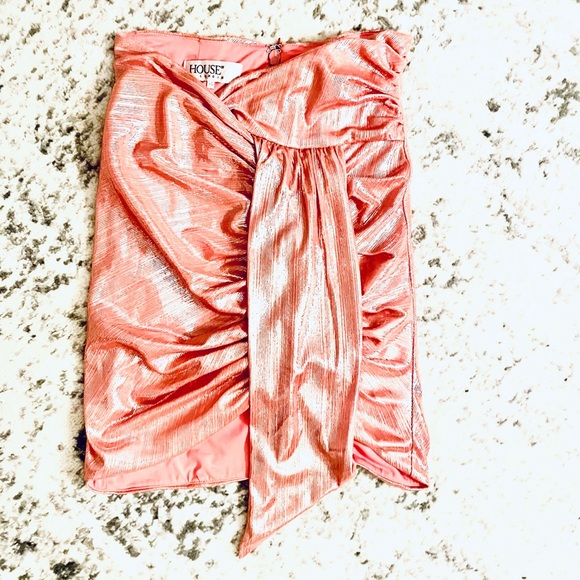House of CB ‘Roxanne’ Pink Metallic Skirt XS - Picture 10 of 13